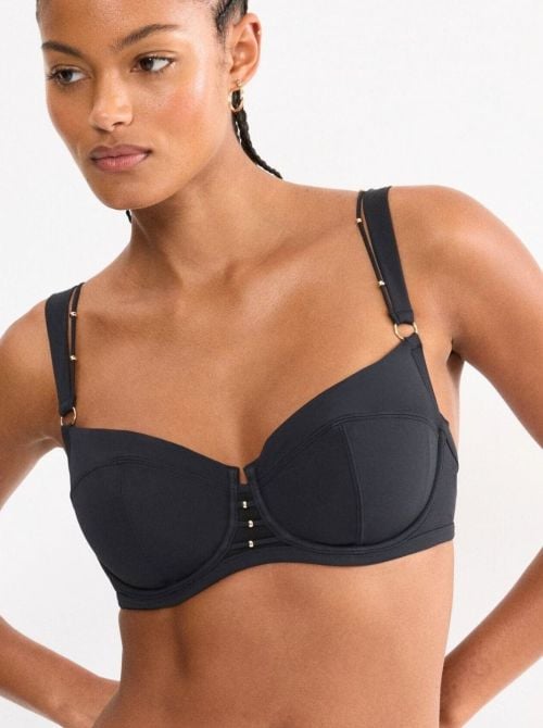 Palina Love by The Sea bikini top, black