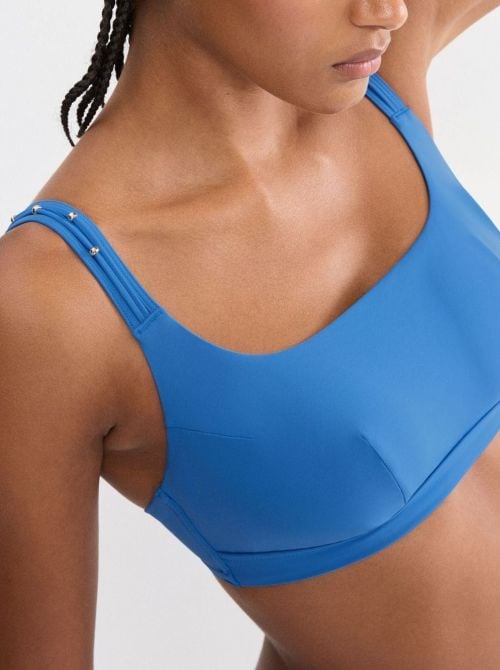 Palina Love by The Sea bikini top, blue