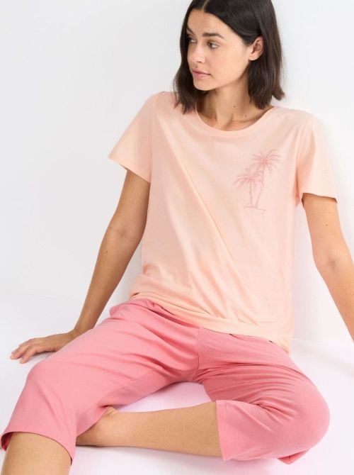 Pigiama Capri in jersey puro cotone