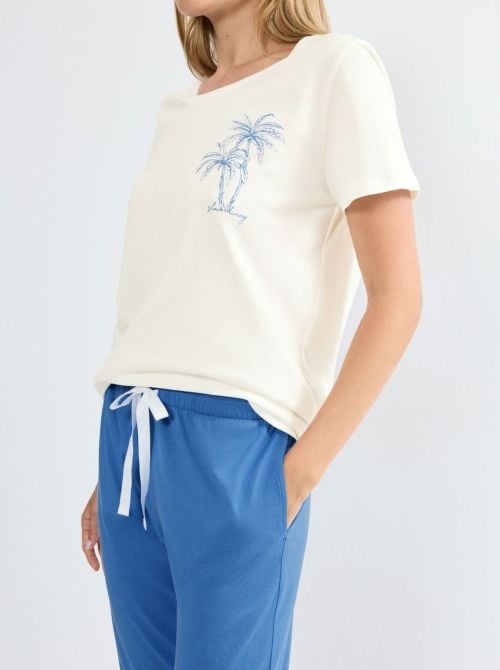 Pigiama Capri in jersey puro cotone
