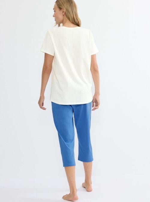 Pigiama Capri in jersey puro cotone