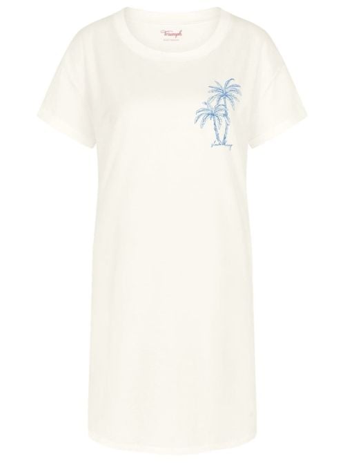 Camicia da notte in cotone, silk white