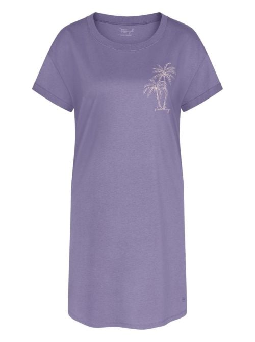 Camicia da notte in cotone, lilla