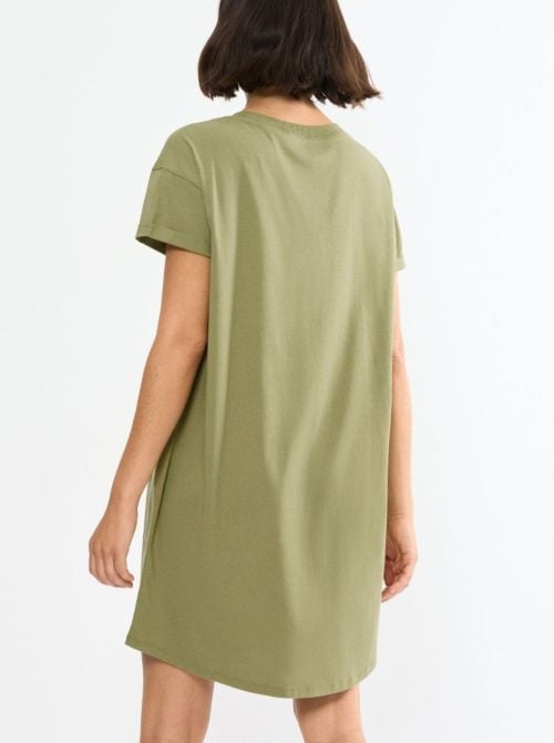 Camicia da notte in cotone, olive gold