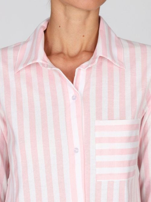 Pigiama donna in puro cotone, con giacca