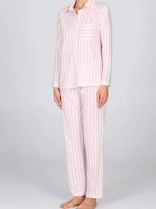 Pigiama donna in puro cotone, con giacca