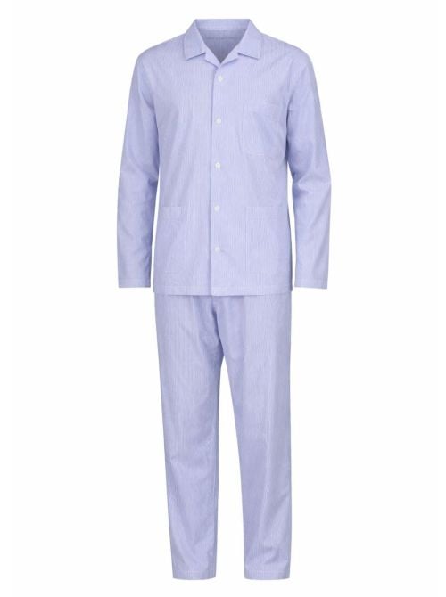 Men's Open Pyjama in Cotton Poplin