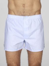 Boxer uomo in popeline di puro cotone, celeste