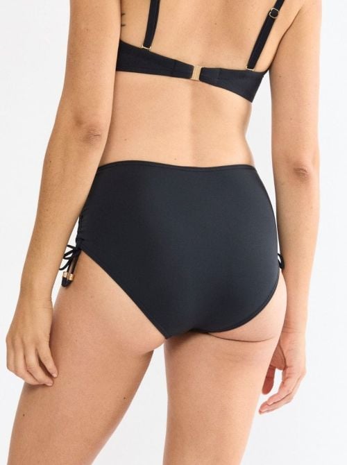 Summer Twist  Slip Maxi per bikini, nero