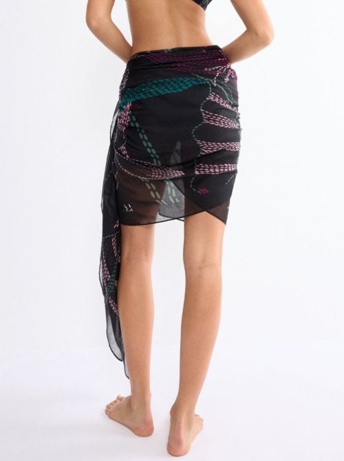 Beach MyWear Pareo, black combination