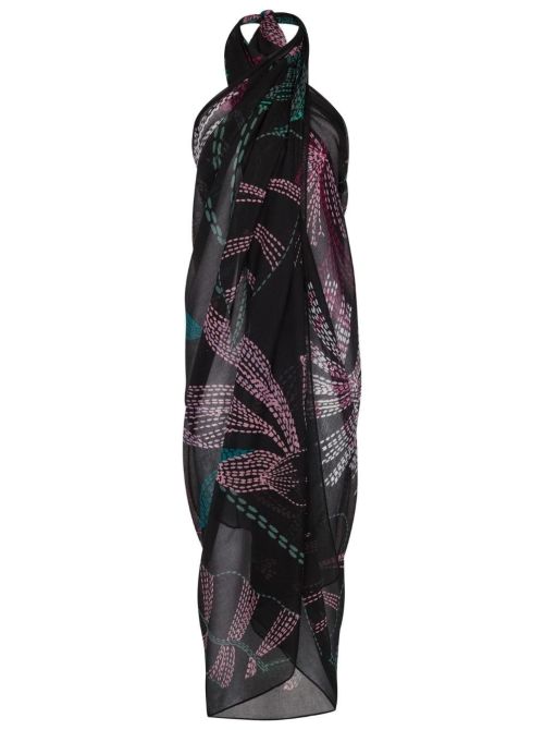 Beach MyWear Pareo, black combination