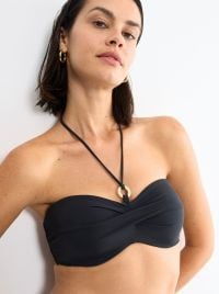Summer Twist Fascia imbottita per bikini, nero