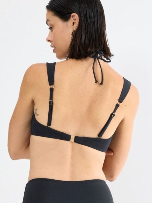 Summer Twist Fascia imbottita per bikini, nero
