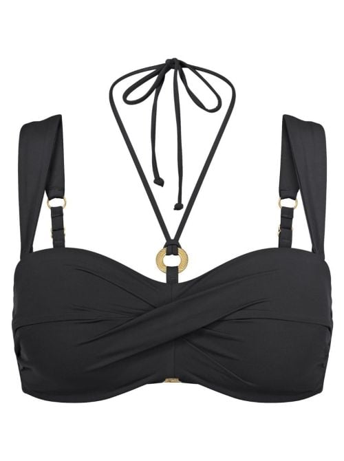 Summer Twist Fascia imbottita per bikini, nero