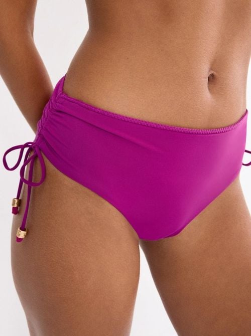 Summer Twist Slip Midi per bikini, lampone