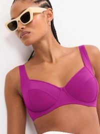 Summer Twist Top Bikini Minimizer con ferretto, lampone