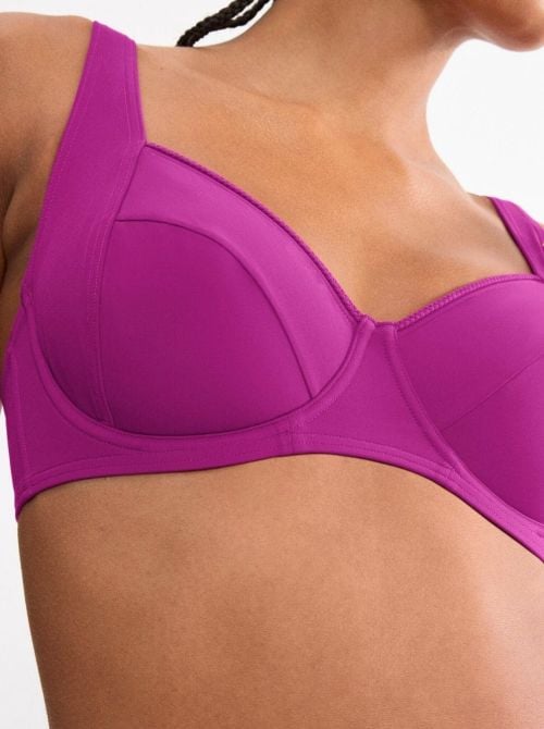 Summer Twist Top Bikini Minimizer con ferretto, lampone