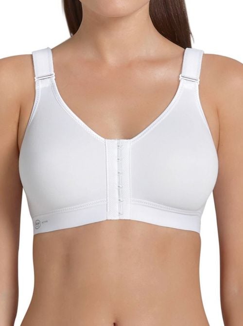 5523 front closure - non-wired bra, white