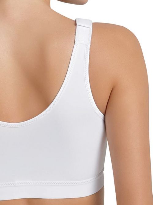 5523 front closure - non-wired bra, white