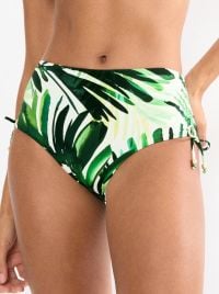 Summer Palm Slip Maxi per bikini, Green comb