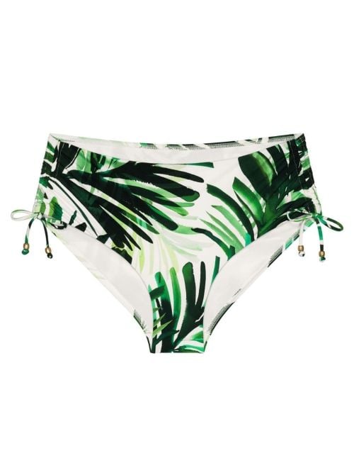 Summer Palm Slip Maxi per bikini, Green comb