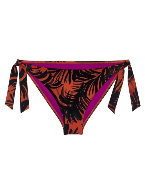 Summer Palm Slip per bikini, Brown Dark comb