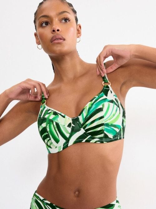 Summer Palm Reggiseno per bikini, Green Comb