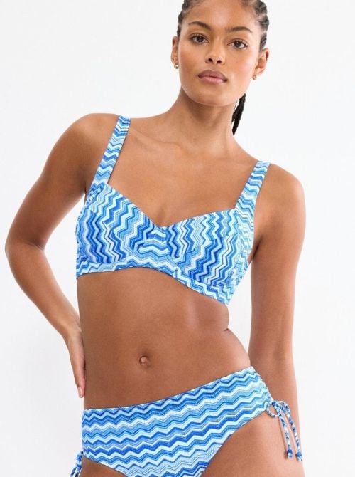 Mix & Match Summer W bikini bra, blue light TRIUMPH BEACHWEAR