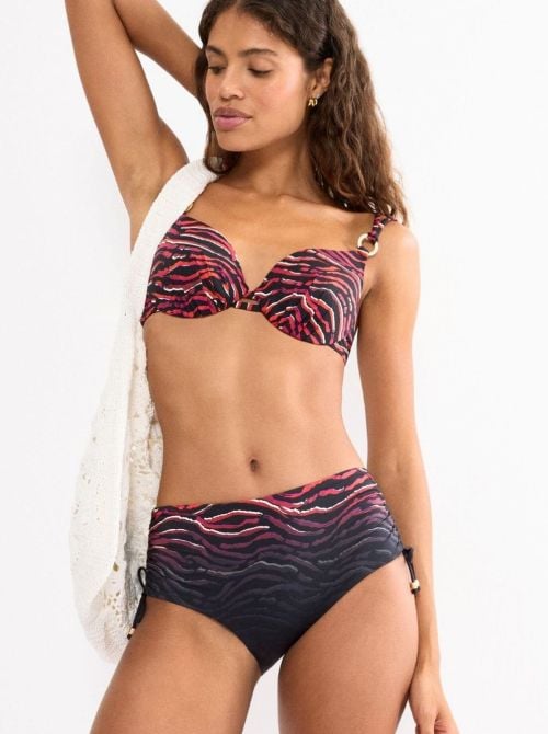 Summer Wild Slip Maxi per bikini, Brown Dark Comb
