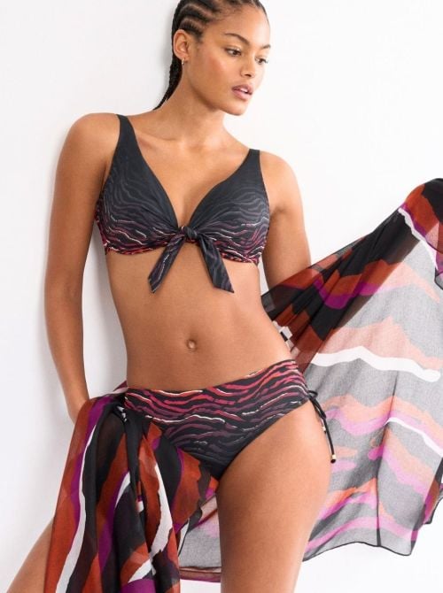 Summer Wild Reggiseno mare con ferretto, Brown Dark Comb
