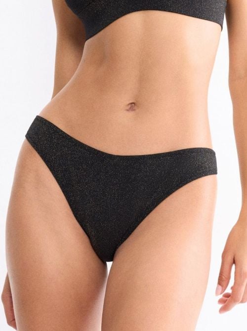 Summer Sunset Slip Brasiliana per bikini, nero
