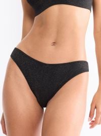 Summer Sunset Slip Brasiliana per bikini, nero
