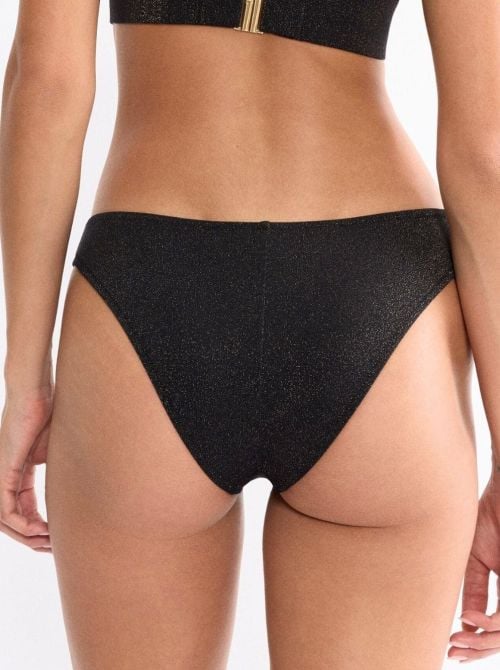 Summer Sunset Slip Brasiliana per bikini, nero