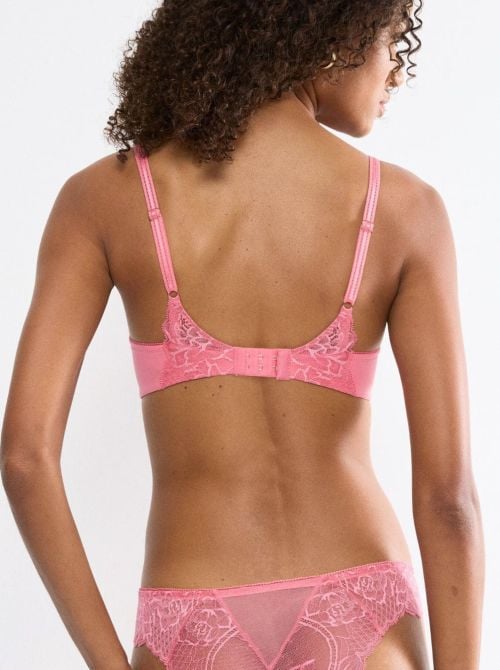 Wild Peony Florale W Reggiseno con ferretto, rosa