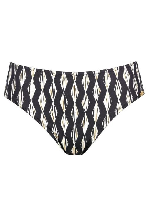 Bikini con ferretto, nero oro