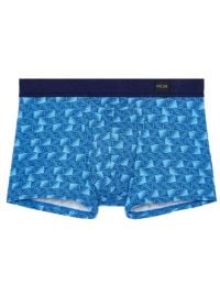 HO1 Blue Print - Boxer uomo comfort in cotone e modal