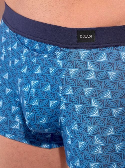 HO1 Blue Print - Men's comfort boxer briefs in cotton and modal