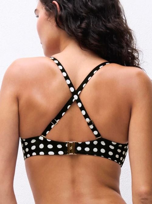 Sauvage balconcino per bikini con ferretto, pois