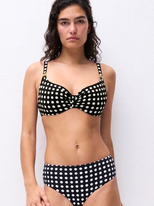 Sauvage balconcino per bikini con ferretto, pois