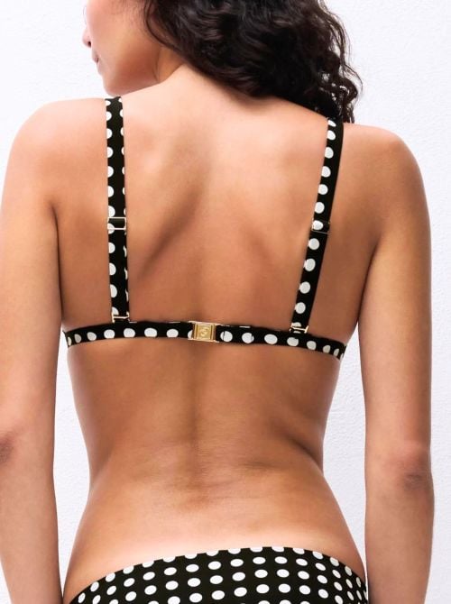 Sauvage triangolo per bikini senza ferretto, pois