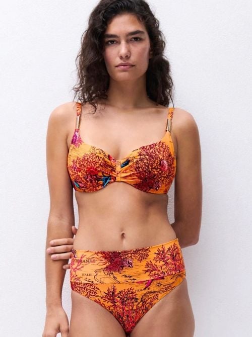 Icon slip per bikini vita alta, luce mediterranea