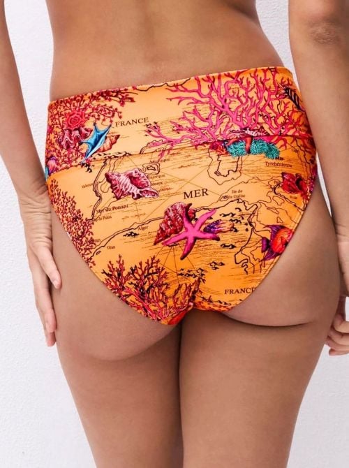 Icon slip per bikini vita alta, luce mediterranea