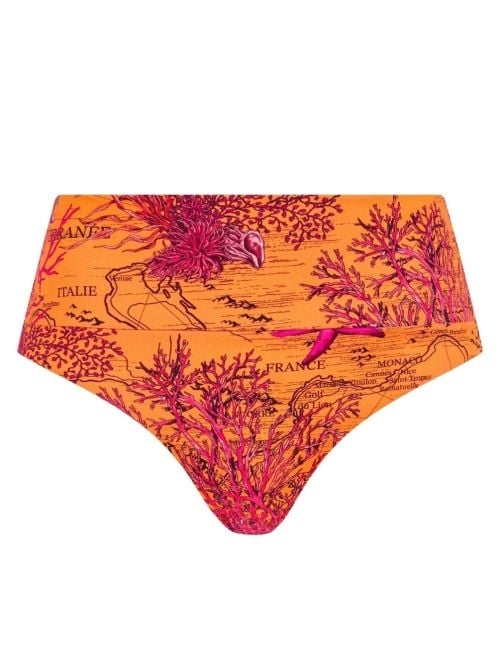 Icon slip per bikini vita alta, luce mediterranea