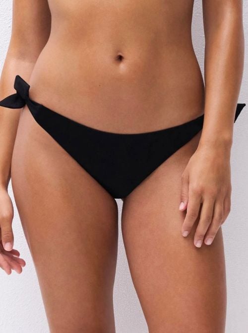 Icon slip per bikini vita bassa, nero