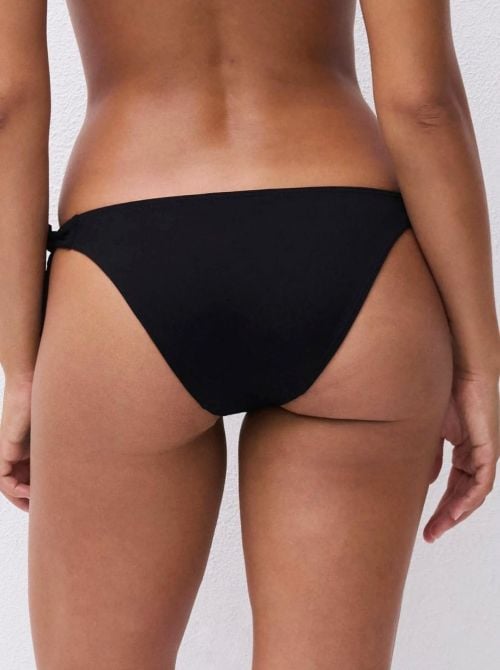 Icon slip per bikini vita bassa, nero