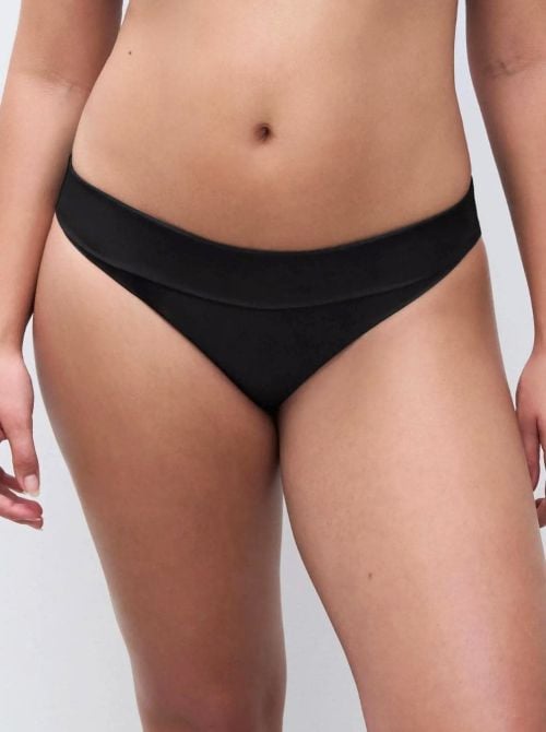 Icon slip per bikini vita alta, nero CHANTELLE