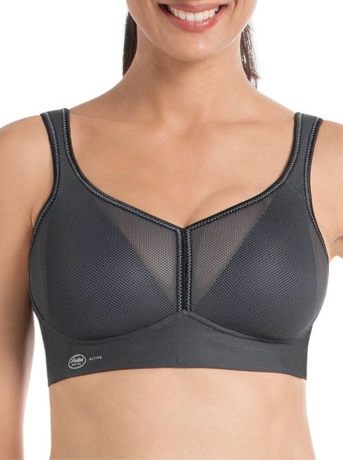 5544 Air Control reggiseno sportivo con imbottitura, antracite