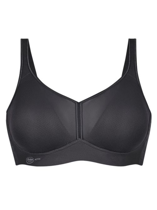 5544 Air Control reggiseno sportivo con imbottitura, antracite