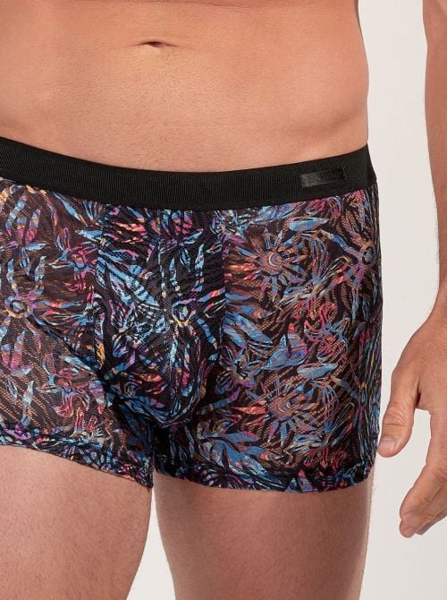 Biscayne boxer in tulle semi-trasparente