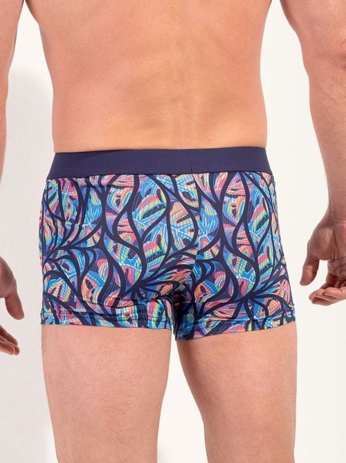 Indian Creek boxer in microfibra con stampa tropicale